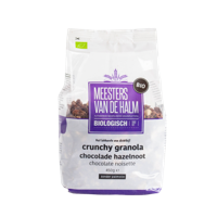 De Halm Crunchy granola chocolade/hazelnoot (bio) 450 gram