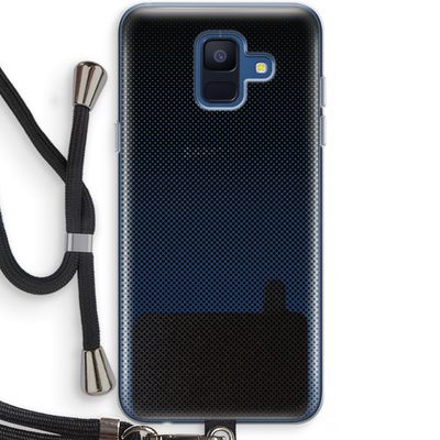Musketon Halftone: Samsung Galaxy A6 (2018) Transparant Hoesje met koord