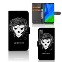 Telefoonhoesje met Naam Huawei P Smart 2020 Skull Hair