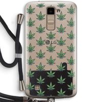 Weed: LG K10 (2016) Transparant Hoesje met koord Weed: LG K10 (2016) Transparant Hoesje met koord
