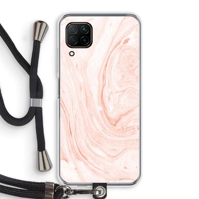 Peach bath: Huawei P40 Lite Transparant Hoesje met koord