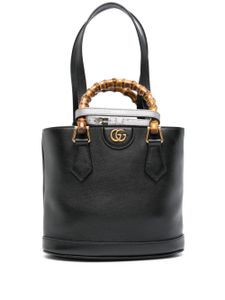 Gucci petit sac à main Diana en cuir - Noir