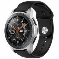 Rubberen sportband - Zwart - Xiaomi Mi Watch / Xiaomi Watch 2 / Xiaomi Watch S1 / S2 / S3 / S4