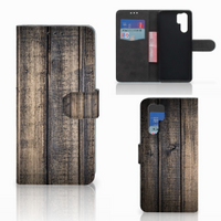 Huawei P30 Pro Book Style Case Steigerhout