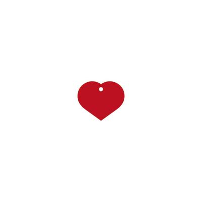 Naamplaatje voor halsband Imarc Heart Rood Naamplaatje voor halsband Imarc Heart Rood