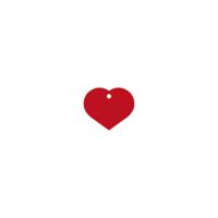 Naamplaatje voor halsband Imarc Heart Rood Naamplaatje voor halsband Imarc Heart Rood