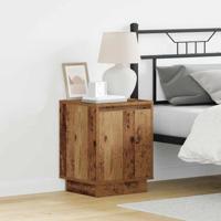 Nachtkastje met 2 pcs Oud hout 39 x 34.5 x 50 cm Bewerkt hout