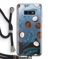 Kokosnoot roze: Samsung Galaxy S10e Transparant Hoesje met koord