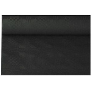 Zwarte thema versiering papieren tafelkleed 800 x 118 cm   -