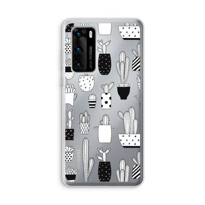 Cactusmotief: Huawei P40 Transparant Hoesje
