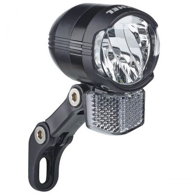 Buchel shiny 80 led koplamp naafdynamo 80 lux aan/uit/auto+standlicht