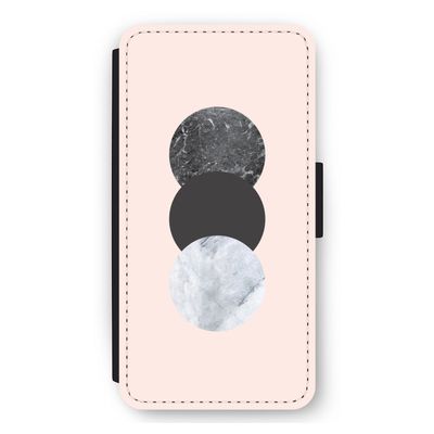 Marmeren cirkels: iPhone 11 Flip Hoesje