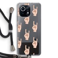 Rock: Xiaomi Mi 11 Transparant Hoesje met koord