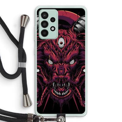 Hell Hound and Serpents: Samsung Galaxy A52s 5G Transparant Hoesje met koord