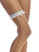 Bianco Evento SB2 Kousenband Blauw & Ivoor