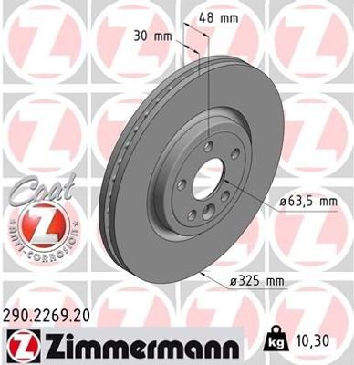 Remschijf Coat Z 290226920