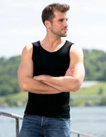 Heren Hemd Zijde Wol Engel Natur Kleur Zwart Maat 46/48 - Medium