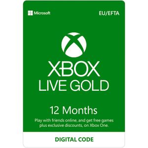 Xbox Live 12 Maanden Gold Membership - Digitale code