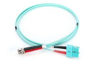 Digitus DK-2512-02/3 Glasvezel kabel 2 m ST SC I-VH OM3 Aqua-kleur