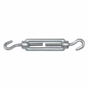 AMIG Spanschroeven/draadspanner met haak/haak - 1x - 11cm - verzinkt staal - 200kg - M8 schroefdraad