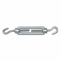 AMIG Spanschroeven/draadspanner met haak/haak - 1x - 11cm - verzinkt staal - 200kg - M8 schroefdraad