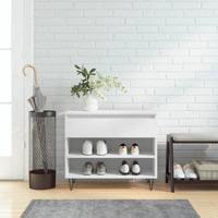 VidaXL Schoenenkast 70x36x60 cm bewerkt hout wit