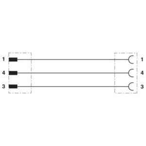 Phoenix Contact 1417701 Sensor/actuator aansluitkabel Aantal polen (sensoren): 3 3.00 m 1 stuk(s)