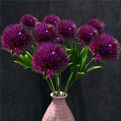 10 stuks kunst bloemen paardebloem kunststof bloem bruiloft huis Valentine decoratie (paars)