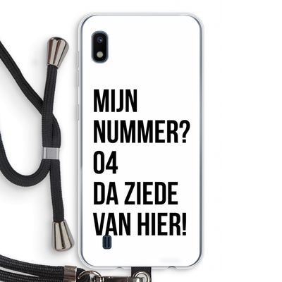 Da ziede van hier: Samsung Galaxy A10 Transparant Hoesje met koord