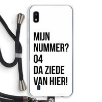 Da ziede van hier: Samsung Galaxy A10 Transparant Hoesje met koord