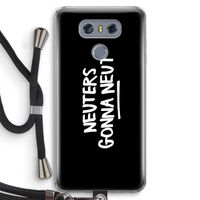 Neuters (zwart): LG G6 Transparant Hoesje met koord