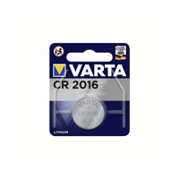 Varta Lithium knoopcel CR2016 3V batterij, per stuk in blister. (hangverpakking) - thumbnail