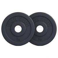 Voordeelbundel 10 kg (2 x 5 kg) Olympische Halterschijven Kunststof - 50 mm