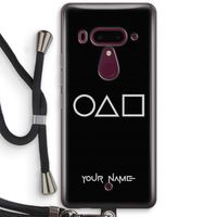 Squid Game: HTC U12+ Transparant Hoesje met koord