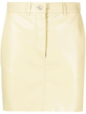 Nanushka minijupe Miray en cuir artificiel - Jaune