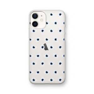 Eyes pattern: iPhone 12 Transparant Hoesje