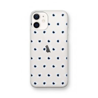 Eyes pattern: iPhone 12 Transparant Hoesje