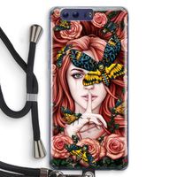 Lady Moth: Honor 9 Transparant Hoesje met koord