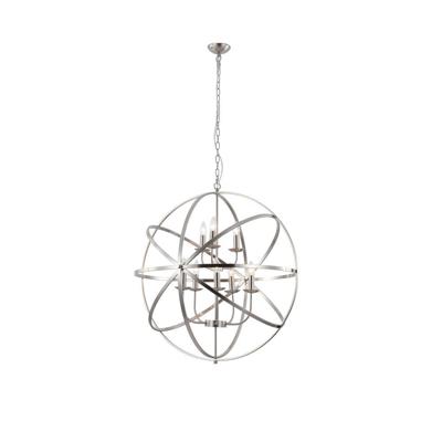 Searchlight Antieke hanglampOrbit 8-lichts zilver - 2478-8SS