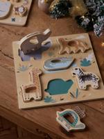 2-in-1 puzzel Tanzania FSC 100%®-hout groen 2-in-1 puzzel Tanzania FSC 100%®-hout groen
