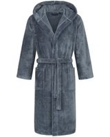 Morgenstern Morgenstern herenbadjas met capuchon Claas Blauw Maat XXL