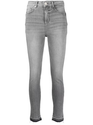 LIU JO jean skinny à taille mi-haute - Gris