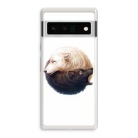 Yin Yang Wolves: Google Pixel 6 Pro Transparant Hoesje