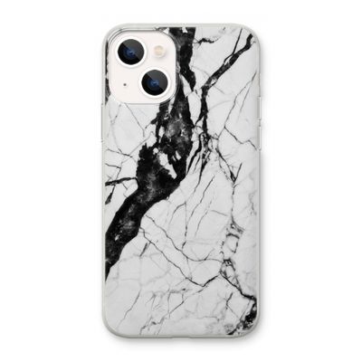 Witte marmer 2: iPhone 13 mini Transparant Hoesje