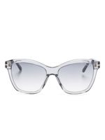 TOM FORD Eyewear lunettes de soleil Lucia à monture d'inspiration wayfarer - Gris