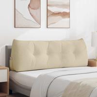VidaXL Rugkussen crème 140 x 24 x 50 cm stof