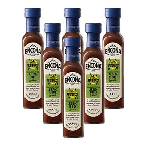 Encona - Jamaican Style Jerk BBQ Sauce - 6x 142ml