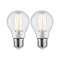 Paulmann 28641 LED-lamp Energielabel E (A - G) E27 7 W Warmwit (Ø x h) 60 mm x 106 mm 2 stuk(s)