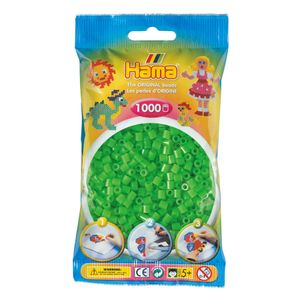 Hama Strijkkralen Groen Fluor (042), 1000st.