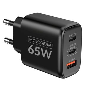 MOJOGEAR USB oplader 65W 2x USB-C / 1x USB poort